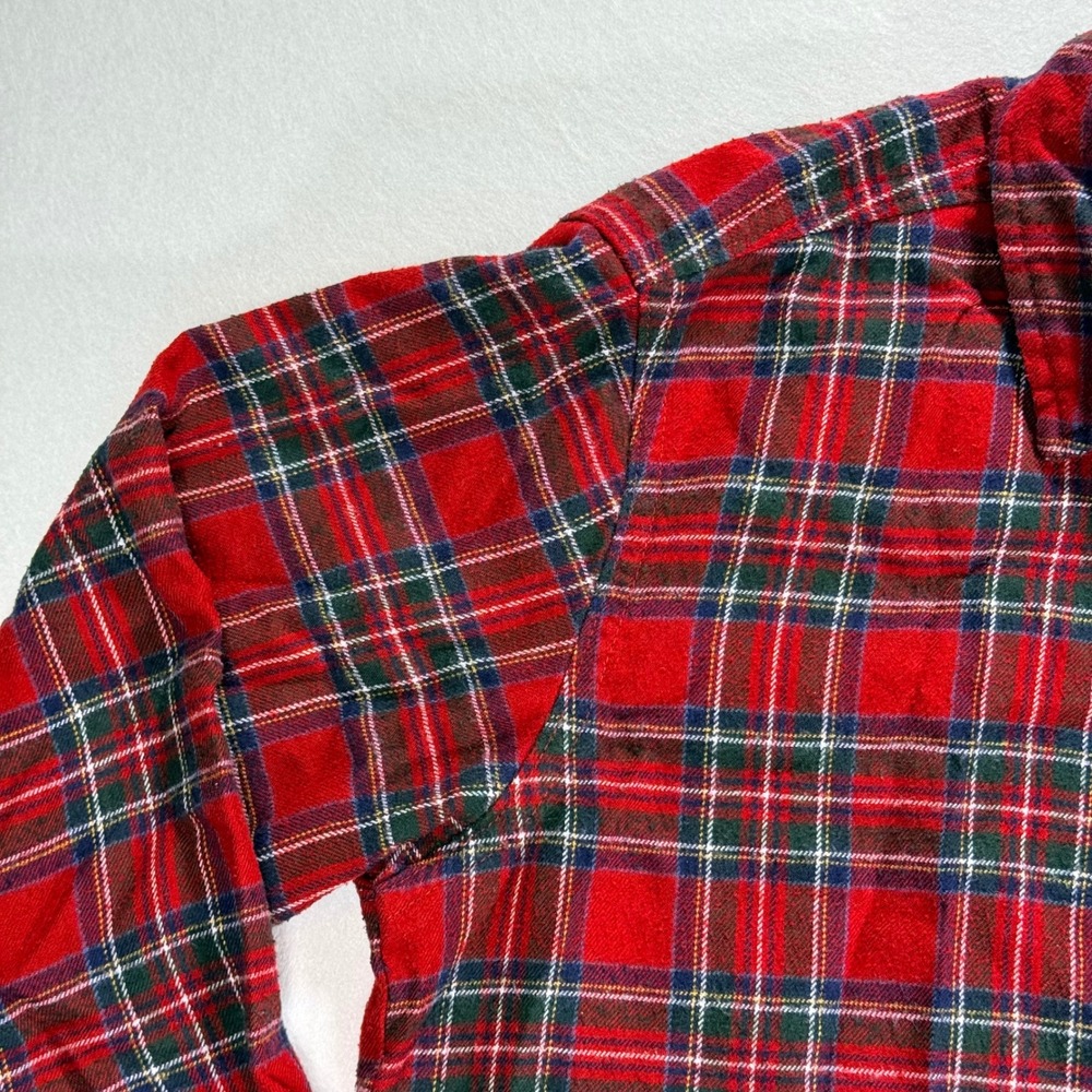 Abercrombie & Fitch Soft Collection Red Plaid Flannel Shirt Women XS Long Sleeve - Picture 8 of 16
